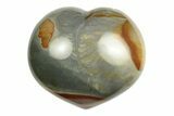 Wide, Polychrome Jasper Heart - Madagascar #254641-1